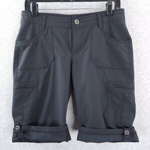 Kuhl Shorts Womens 8 Horizn Cargo Ripstop Hiking Roll Tab Cuff Outdoors Gorpcore